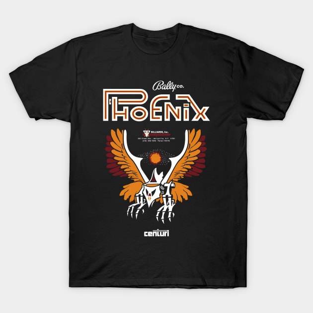 Phoenix Retro Vintage Arcade Gaming T-Shirt by wearableitems